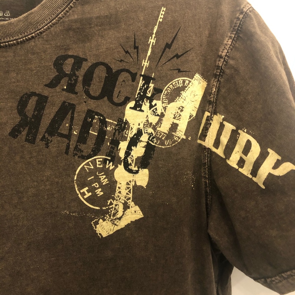 SOLD!  Express Men’s distressed graphic tee grey size M